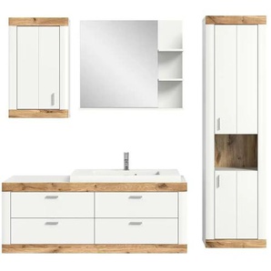 Badkombination - weiß - Materialmix - 192 cm - 172 cm - cm 48,0 | Möbel Kraft