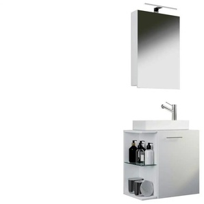 Badkombination - weiß - Materialmix - 52 cm - 63 cm | Möbel Kraft