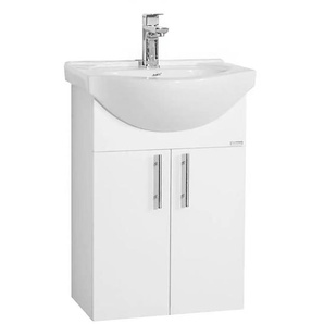 Badkombination - weiß - Materialmix - 55 cm - 81 cm | Möbel Kraft