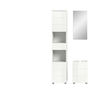 Badkombination - weiß - Materialmix - 91 cm - 190 cm | Möbel Kraft