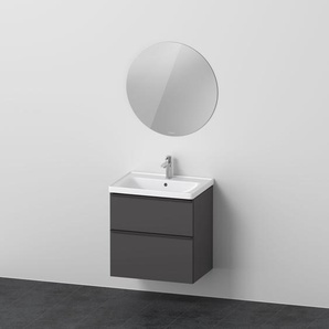 Badmöbel-Set DURAVIT Duravit D-Neo inkl.Spiegel Kastenmöbel-Sets Gr. B/H/T: 65 cm x 200 cm x 48 cm, grau (graphit) Bad-Sparsets