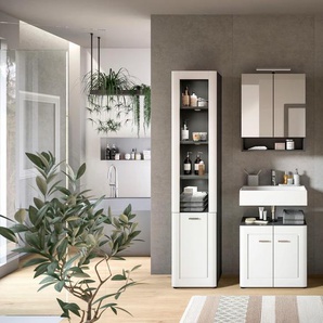 Badmöbel-Set INOSIGN Kastenmöbel-Sets Gr. B/H/T: 170 cm x 188 cm x 34 cm, Badezimmer, grau Bad-Sparsets