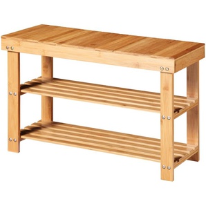 welltime Badregal Bambus, Breite 70 cm, Bambus, Ablage für Badezimmerutensilien und Handtücher