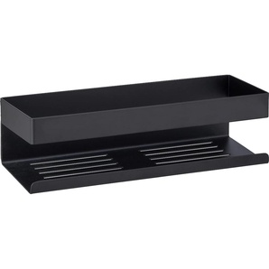 Badregal WENKO Turbo-Loc Genova Regale Gr. B/H/T: 30 cm x 8 cm x 10,5 cm, schwarz Badregale Befestigen ohne Bohren