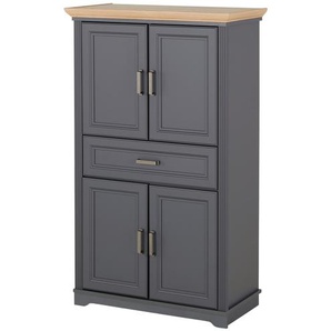 Badschrank  Varese ¦ grau ¦ Maße (cm): B: 83 H: 138 T: 43.0