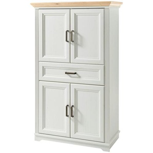 Badschrank - weiß - Materialmix - 83 cm - 138 cm - cm 43,0 | Möbel Kraft