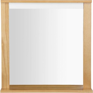 Badspiegel ANDAS Falun Spiegel Gr. B/H/T: 53 cm x 60 cm x 12 cm, braun (eichefarben) Badspiegel mit Ablage, Breite 55 cm