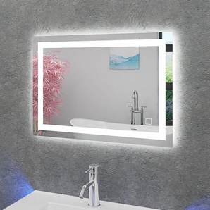 Badspiegel, Badezimmer Spiegel, Leuchtspiegel mit Spiegelheizung 70x50cm LSP03 mit Spiegelheizung