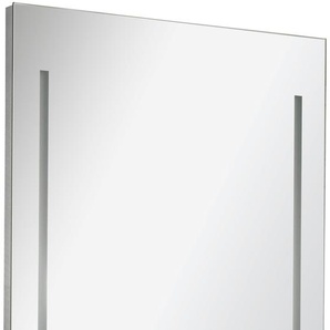Badspiegel FACKELMANN AL 55 Spiegel Gr. B/H/T: 55 cm x 100 cm x 4 cm, silberfarben (rahmen alu) Badspiegel Spiegel mit LED, Breite 55cm