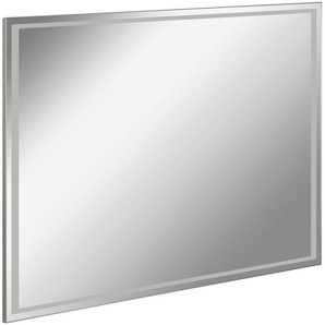 Badspiegel FACKELMANN Framelight 100 Spiegel Gr. B/H/T: 100 cm x 70,5 cm x 2,5 cm, silberfarben (spiegel, sat) Badspiegel 80 x 60 cm,LED