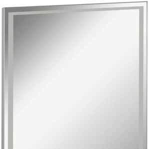 Badspiegel FACKELMANN Framelight 60 Spiegel Gr. B/H/T: 60 cm x 70,5 cm x 2,5 cm, silberfarben (spiegel, sat) Badspiegel