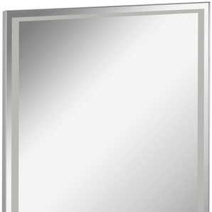 Badspiegel FACKELMANN Framelight 60 Spiegel Gr. B/H/T: 60 cm x 70,5 cm x 2,5 cm, silberfarben (spiegel, sat) Badspiegel LED