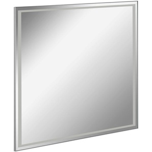 Badspiegel FACKELMANN Framelight 80 Spiegel Gr. B/H/T: 80 cm x 70,5 cm x 2,5 cm, silberfarben (spiegel, sat) Badspiegel