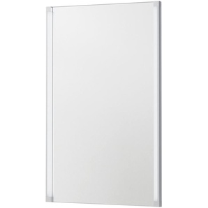 Badspiegel FACKELMANN LED-LINE Spiegel Gr. B/H/T: 42,5 cm x 67 cm x 4 cm, grau (silbergrau) Badspiegel