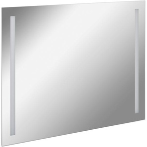 Badspiegel FACKELMANN Linear Spiegel Gr. B/H/T: 100 cm x 75 cm x 2 cm, silberfarben Badspiegel LED