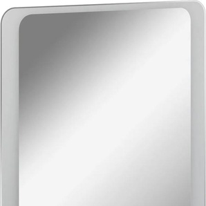 Badspiegel FACKELMANN Spiegelelement MI 80 Spiegel Gr. B/H/T: 80 cm x 80 cm x 3 cm, silberfarben (spiegel, sat) Badspiegel Badmöbel LED
