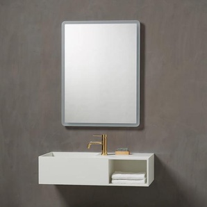 Badspiegel LOEVSCHALL Sienna Spiegel Gr. B/H/T: 80 cm x 60 cm x 3,5 cm, weiß Badspiegel