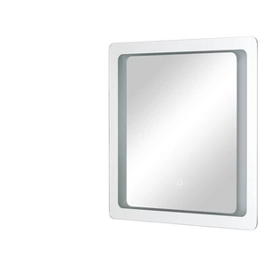 Badspiegel  Silbersee ¦ verspiegelt ¦ Glas ¦ Maße (cm): B: 70 H: 70 T: 3.0