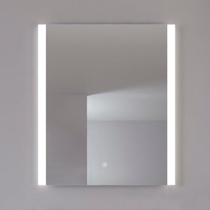 Badspiegel Vega Spiegel Gr. B/H/T: 66 cm x 76 cm x 2,7 cm, Spiegelglas, silberfarben (silber) Badspiegel IP44, warmweiß