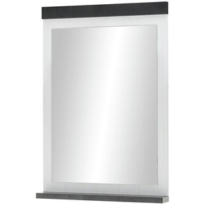 Badspiegel - weiß - Holzwerkstoff, Glas - 56 cm - 90 cm - 10 cm | Möbel Kraft