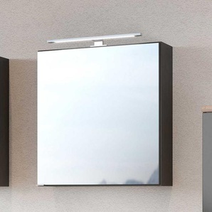 Badspiegelschrank in dunkel Grau 60 cm breit
