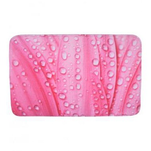 Badteppich Pink Flower 50 x 80 cm