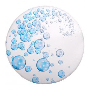 Badteppich rund Wasserblasen 80 cm