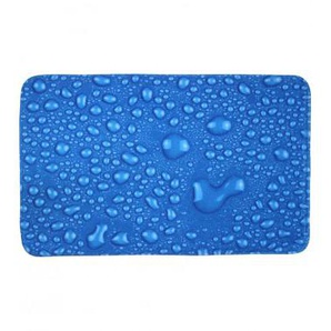 Badteppich Tautropfen Blau 50 x 80 cm