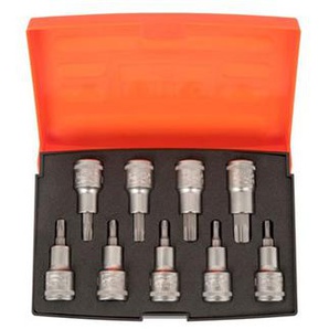 BAHCO 12 socket set torx bits 9pcs t20-t60