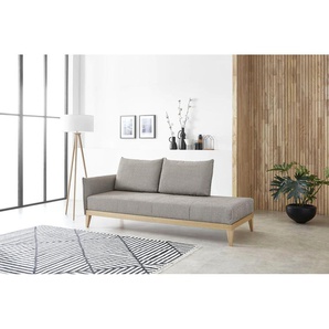 Chaiselongue BALI Lykke Sofas Gr. B/H/T: 212 cm x 93 cm x 92 cm, Chenille, Chaiselongue links, Recamiere links, beige Chaiselongues Sofas