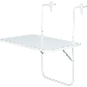 Balkon-Hängetisch   ¦ weiß ¦ Maße (cm): B: 40