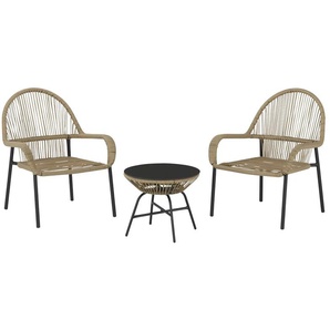 Balkon-Set 3-teilig Prato ¦ beige