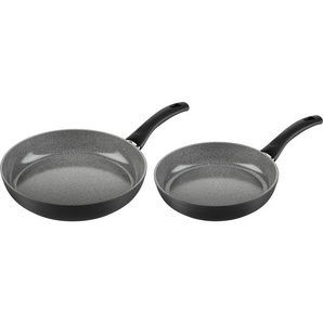 Ballarini Pfannenset Bari Ceramic, Schwarz, Metall, 2-teilig, 30x13x47 cm, backofengeeignet, antihaftbeschichtet, Kochen, Pfannen, Pfannensets