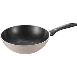 Ballarini WOK Ledro, Schwarz, Beige, Metall, rund, antihaftbeschichtet, Kochen, Pfannen, Woks