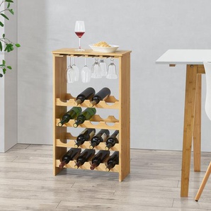 Bambus Weinregal Glinski 84,8 X 50 X 24 Cm