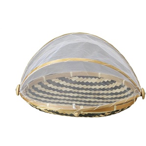 HOME STORY Bambusschale mit Schutznetz - mehrfarbig - Bambus - 10 cm - 35.0 | Möbel Kraft