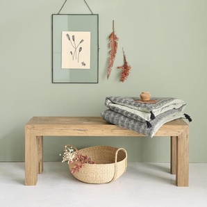 Bank aus recyceltem massivem Teakholz 120 cm