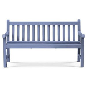 Bank Notting Hill Ethimo Mahagoni, blau lackiert, Designer Ethimo Design Studio, 88x153x67 cm