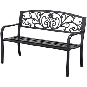 Bank Rosa schwarz 127 x 62 x 85 cm