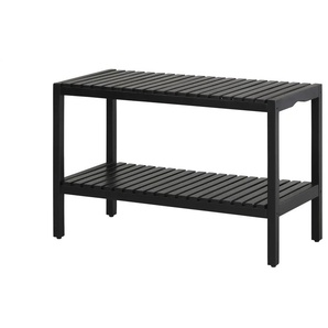 Bank - schwarz - Materialmix - 79 cm - 50 cm - cm 37,0 | Möbel Kraft