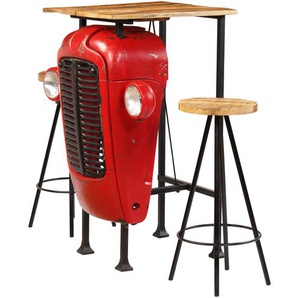 Bar-Set 3-tlg. Massivholz Mango 60×60×107 cm
