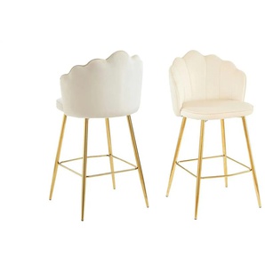 Barhocker 2er-Set   ¦ beige ¦ Maße (cm): B: 52 H: 100