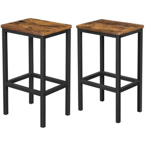Barhocker 2er-Set   ¦ braun ¦ Maße (cm): B: 40 H: 65