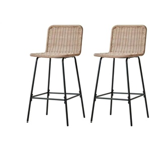 Barhocker 2er-Set  Tabbangkok ¦ braun ¦ Maße (cm): B: 47,5 H: 103