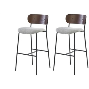 Barhocker 2er-Set  Tablincoln ¦ grau ¦ Maße (cm): B: 45,5 H: 93,5