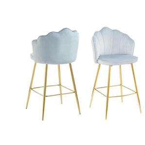 Barhocker 2er-Set   ¦ grau ¦ Maße (cm): B: 52 H: 100