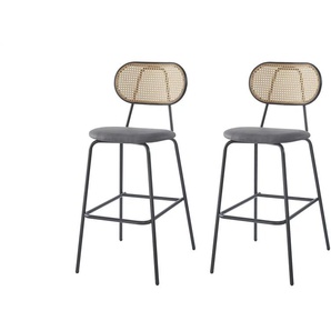 Barhocker 2er-Set  Taborebro ¦ schwarz ¦ Maße (cm): B: 48 H: 108