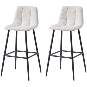 Barhocker 2er-Set  Tabbjorn ¦ beige ¦ Maße (cm): B: 46,5 H: 102