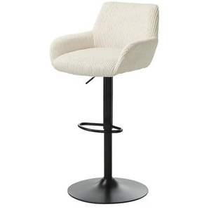 Barhocker aus Cord Bastian ¦ beige ¦ Maße (cm): B: 57 H: 112 T: 55.0