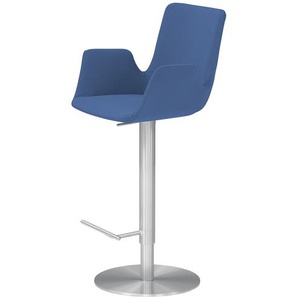 Barhocker - blau - Materialmix - 52 cm - 35 cm | Möbel Kraft
